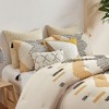 3Pcs Comforter Set, Modern Solid Bedding Set, Cotton Bed Comforter - 4 of 4