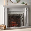 NicBex Lattice Fireplace Screen Fireplace Cover Large Double Panel with Hinged Doors for Living Room - 2 of 4