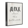 Stupell Industries Alexa Clean the Bathroom Framed Giclee Art - 2 of 4