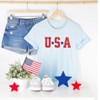 Simply Sage Market Women's USA Stars Short Sleeve Graphic Tee - 2 of 2