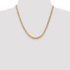 Black Bow Jewelry Men's 5.75mm 10k Yellow Gold Flat Beveled Curb Chain Necklace - 2 of 4