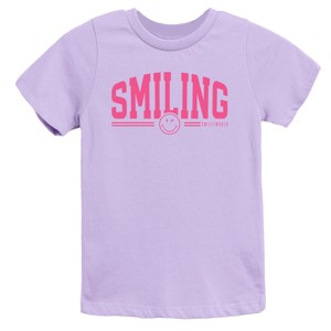 The Juniper Shop SmileyWorld Arched Varsity Youth Short Sleeve Tee - 1 of 4