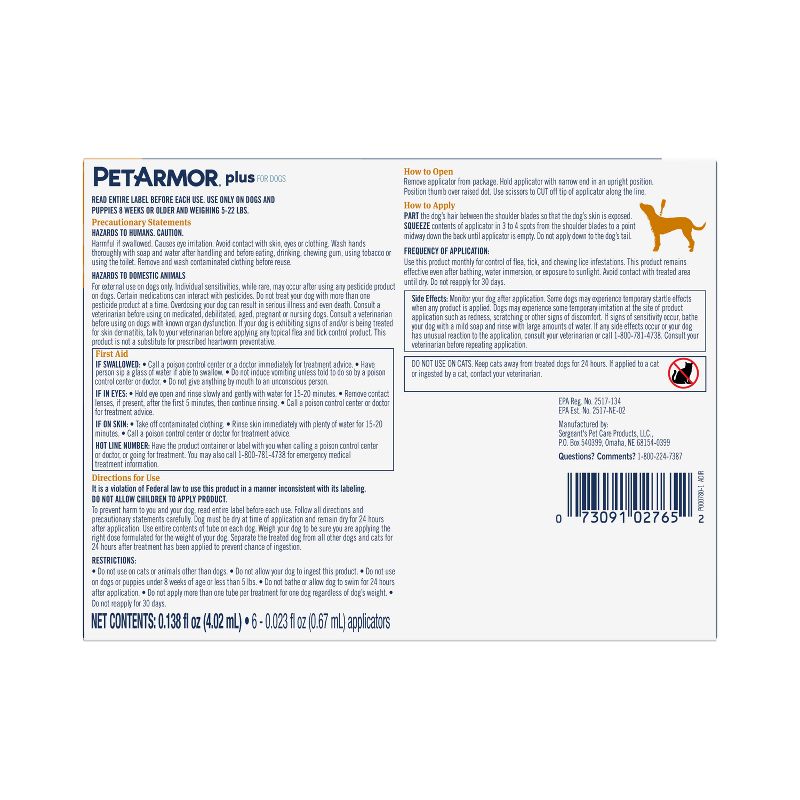 PetArmor Plus Flea and Tick Topical Treatment for Dogs, 4 of 11