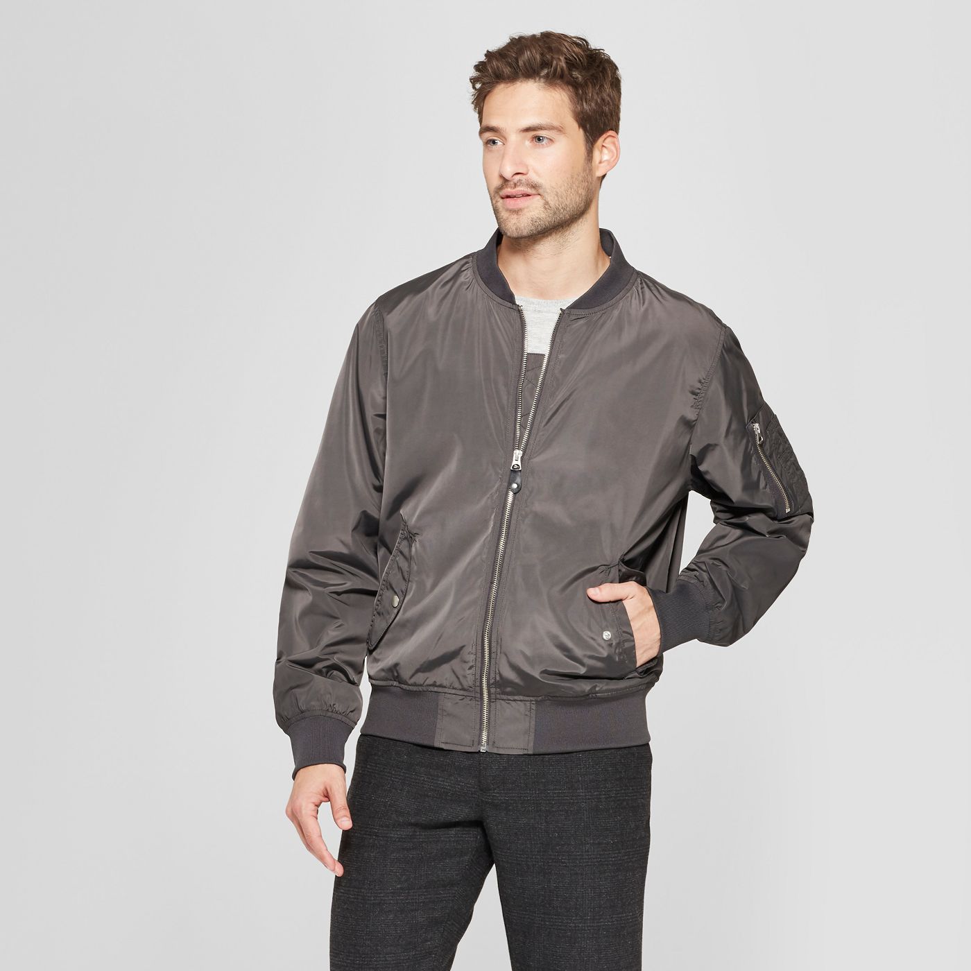 Goodfellow & Co Men's Lightweight MA-1 Bomber Jacket