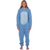 Seven Times Six Disney Winnie The Pooh Adult Eeyore Fleece Cosplay Costume Union Suit Pajama Blue - 2 of 4