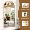 56 Inchx 21 Inch Full Length Mirror Arch Floor with Aluminum Alloy Frame Gold Standing Wall Mounted Leaning Large Bedroom - 3 of 4