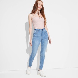 Women's Super-High Rise Skinny Curvy Jeans - Wild Fable™ - 1 of 3