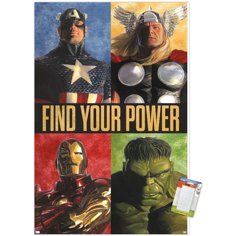 Trends International Marvel Comics - Avengers Grid Unframed Wall Poster Prints, 1 of 7