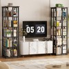 Besiost Freestanding Rotating Bookshlf, 4-Tier Corner Storage Shelf, Bookcase - 3 of 4