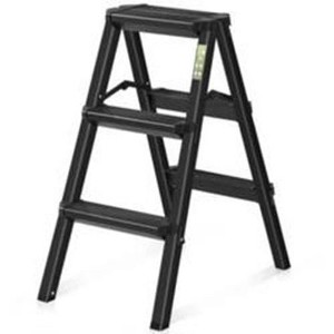 Aluminum Step Ladder Folding Ladders for Home Office with Anti-Slip Wide Pedal Lightweight Multipurpose Workbench (3S) - 1 of 4
