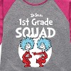 Girls' - Dr. Seuss - 1st Grade Squad Thing 1 and Thing 2 Shirt Tail Raglan Graphic T-shirt - 2 of 4