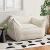 Plush Boucle Accent Chair - Oversized Bean Bag for Living Rooms, Bedrooms, and Playrooms, Soft and Comfortable Seating-Tanpinhause - 2 of 4