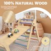 Huxxion 3 in 1 Pikler Triangle Set, Wooden Jungle Gym, Climbing Toys for Toddlers 1-3 Inside - 4 of 4