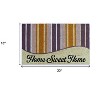 HomeRoots 18" X 30" Beige and Black Coir Home Sweet Home Outdoor Door Mat - 3 of 4