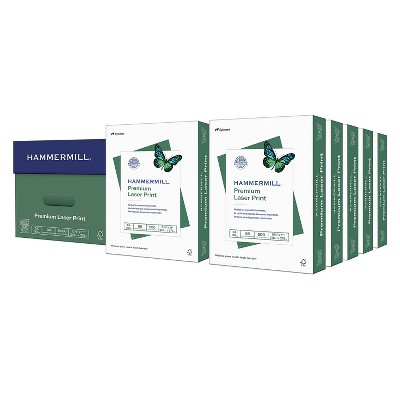 Hammermill Printer Paper, Premium Multipurpose Paper 20 lb, 8.5 x 11 - 5 Ream (2,500 Sheets) - 97 Bright, Made in The USA