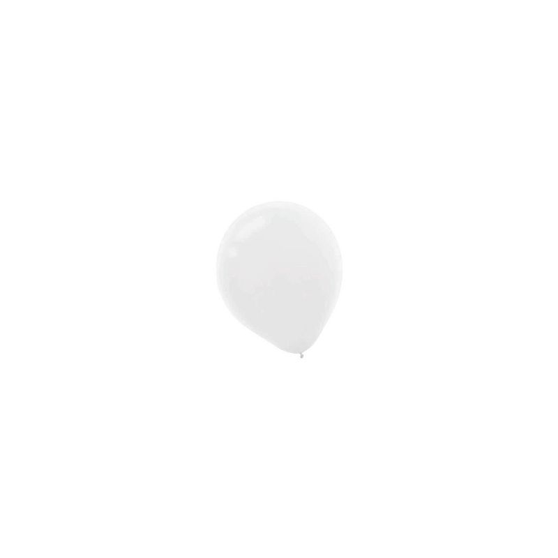 Amscan Solid Color Packaged Latex Balloons 9" White 18/Pack 20 Per Pack (113255.08), 1 of 2