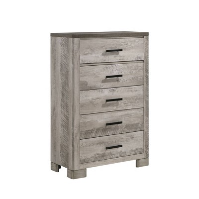 Adam Twin Panel 3PC Bedroom Set in Light and Dark Gray
