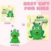 Joyfy 28 Pack Valentine Day Classroom Exchange Gift Cards with Fidget Popping Animal Keychains Gift Card and Toy Set Animal Keychain Assorted Colors - 4 of 4