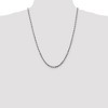 Black Bow Jewelry 4mm, 14k White Gold D/C Quadruple Rope Chain Necklace - 2 of 4