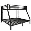 TIRAMISUBEST Metal Queen over King Bunk Bed for Teens and Adults,Space-Saving Bunk Bedframe with Ladder and Guardrail, No Box Spring Needed - 4 of 4