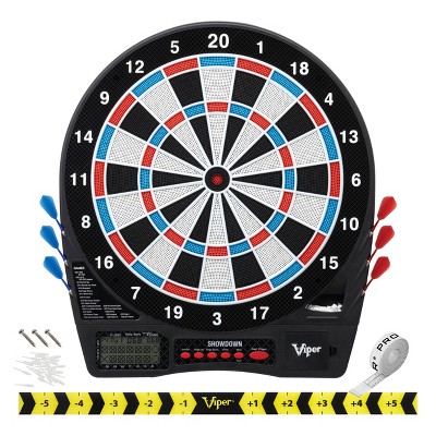 Electronic Dart Board Digital Soft Tip Dart Target Board Set with 6 Soft Darts 