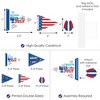 Big Dot of Happiness Firecracker 4th of July - Triangle Red, White and Royal Blue Party Photo Props - Pennant Flag Centerpieces - Set of 20 - 3 of 4