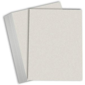 Hamilco Colored Cardstock Paper Gray Bristol Vellum Card Stock for Scrapbook Craft 8" x 10" - 67lb Cover for Printer - 50 Pack - 1 of 4