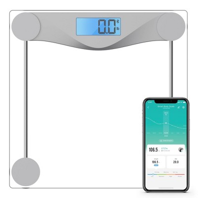 Digital Scale For Body Weight - Cordless Battery-operated Bathroom  Accessory With Large Lcd Display To Track Health And Fitness By Bluestone  (black) : Target