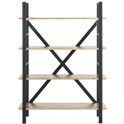 Raylan Etagere - FOX4276 - Oak/Black - Safavieh Couture
