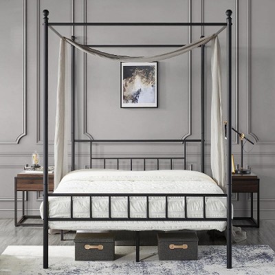 Hub Styler Four-Poster Canopied Bed With Headboard