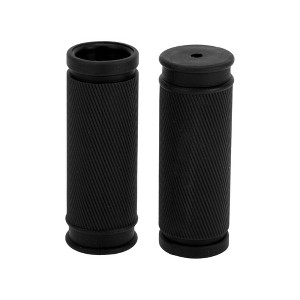 Unique Bargains Bike Handlebar Grips Covers 3.35" Black 1 Pair - 1 of 4