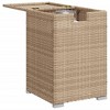 vidaXL Propane Tank Cover Table Beige 15.7"x15.7"x23.6" Poly Rattan - 4 of 4