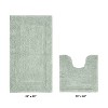Lux Premium 100% Cotton Tufted Solid Reversible 2 Piece Bath Rug Set – Ultra-Soft, Water-Absorbent, Durable, Machine Washable Bathroom Rug - 2 of 4