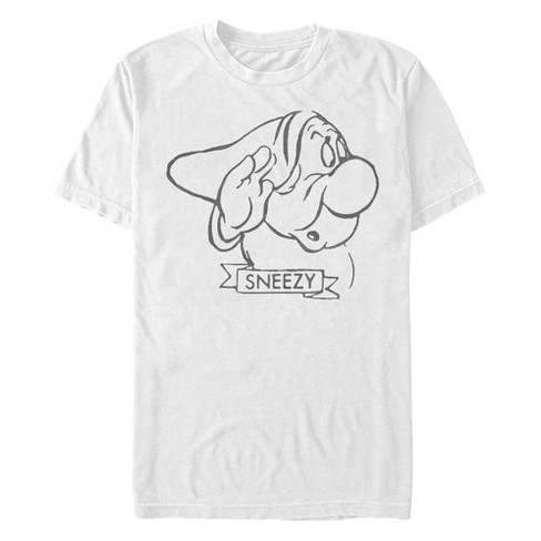 Men's Snow White and the Seven Dwarfs Sneezy Large Outline T-Shirt - image 1 of 4