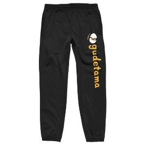 Gudetama Staying In Unisex Adult Black Sweatpants - 1 of 1