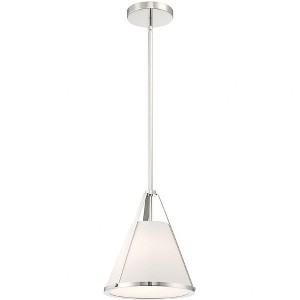 Crystorama Lighting Fulton 1 - Light Pendant in  Polished Nickel - 1 of 3