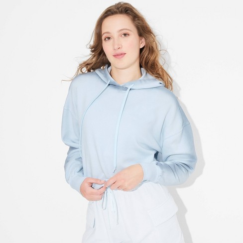 Aqua blue hoodie best sale