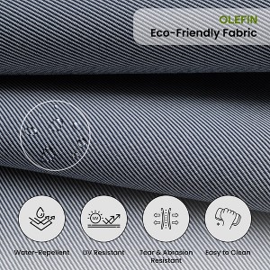 Covers&All Outdoor Seat / Back Cushion with Eco-friendly Olefin Fabric, 28½ in L x 28½ in W x 5 in Thick - 1 of 4