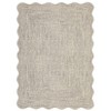 Garvee Scalloped Braided Printed Area Rug Washable Non Slip Low Pile Accent Rug Soft Foldable Rugs - 3 of 4