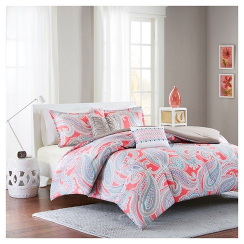 Sidney Comforter Set Full Queen 5pc Pink Target
