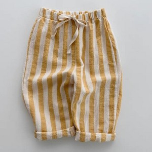 MyKids-USA Summer Hot Selling Baby Breathable Thin Striped Loose Comfortable Pants - 1 of 4