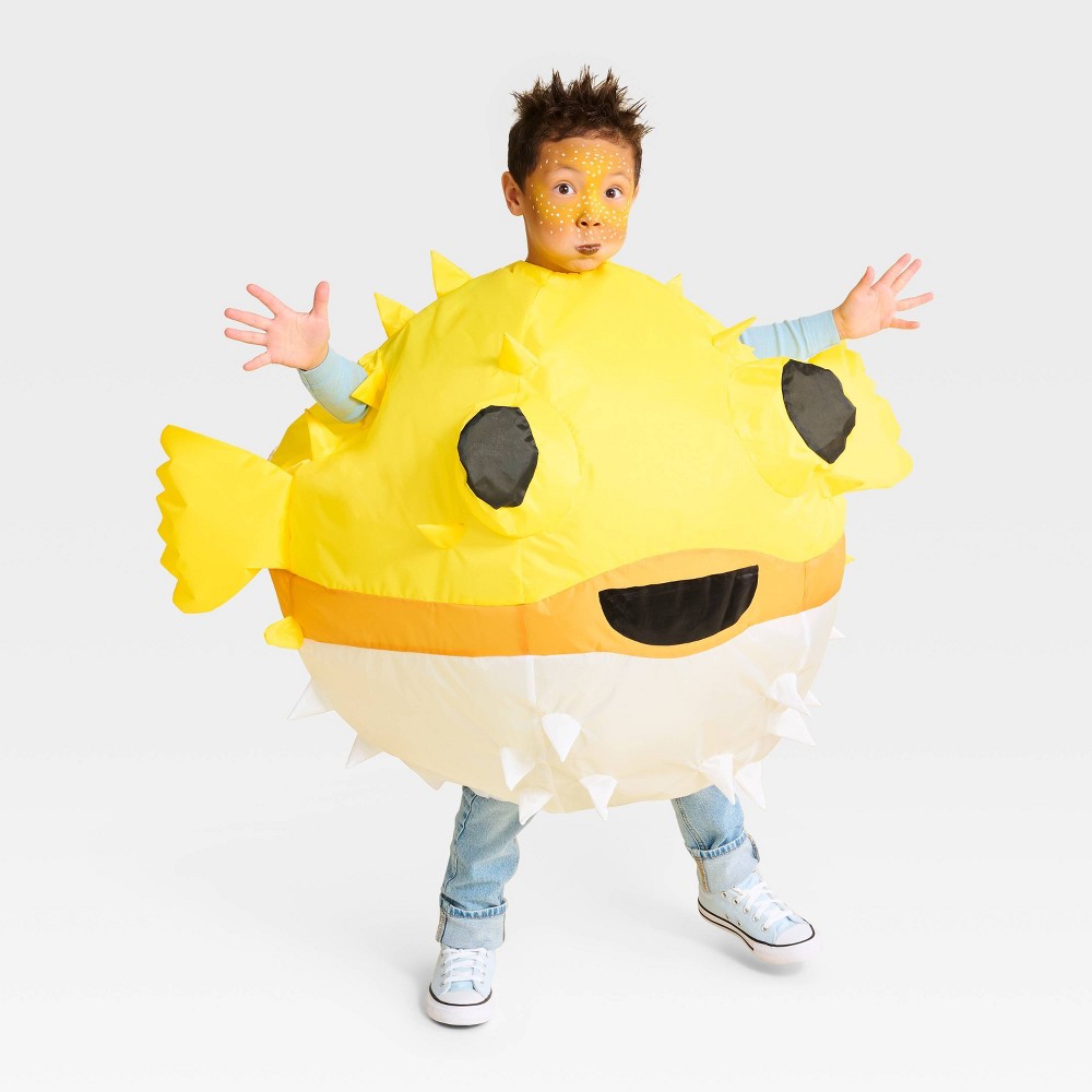 Kids' Puffer Fish Halloween Costume Inflatable Suit - Hyde and EEK! Boutique™ Yellow One Size