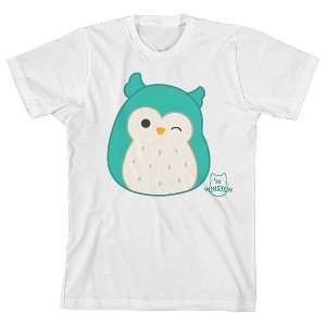 Squishmallows Winston Crew Neck Short Sleeve Youth White T-shirt - 1 of 3