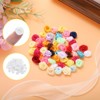 Unique Bargains Polyester Lightweight Smooth Texture Durable Ribbon Roses 100 Pcs - 4 of 4