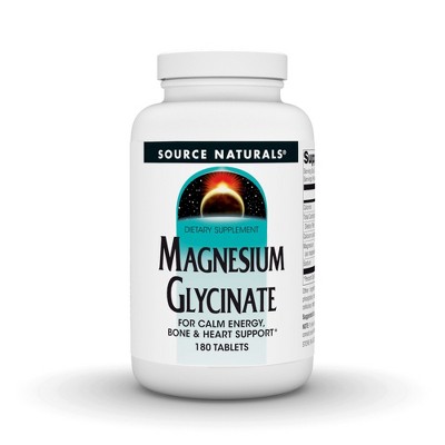 Magnesium Glycinate by Source Naturals, Inc.  -  180 Tablet