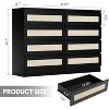 Rattan 8 Drawer Dressers & Chest of Drawers for Bedroom, Dresser Storage for Nightstands, TV Stands, Living Room, Entryway, Hallway, Cloakroom - 2 of 4