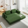 Racxily Convertible Sofa Bed with Pillow - Corduroy Folding Couch, Loveseat Sofa for Living Room, Bedroom, Lounge - 3 of 4