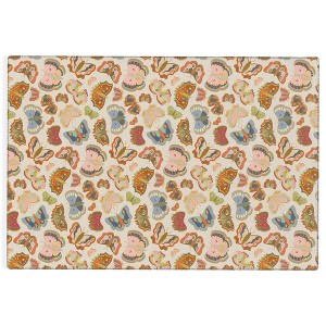 Sewzinski Magic Moths Outdoor Rug - Deny Designs - 1 of 4