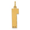 Black Bow Jewelry 14k Yellow Gold, Varsity Collection, Large D/C Pendant Number 1 - 3 of 4