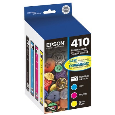 Epson 410 4pk Combo Ink Cartridges - Black/Cyan/Magenta/ Yellow (T410520-CP)_1